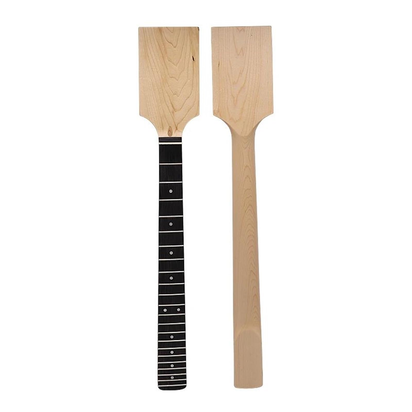 Ruderförmiger E-Gitarrenhals, Ahornhals, Natürliche Farbe, 22 Bünde, Holzhals, Mattes Finish, 5,6 Cm Absatzbreite Mit Halsstab