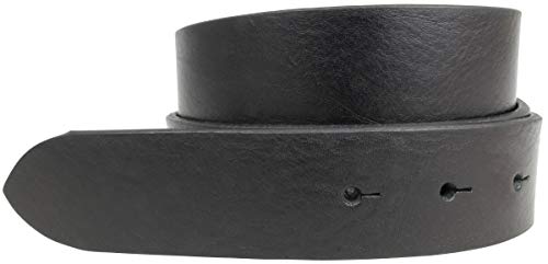 BELTINGER Wechselgürtel aus Vollrindleder mit Druckknöpfen 3,5 cm | Druckknopf-Gürtel für Damen Herren 35mm | Leder-Gürtel ohne Schnalle 3.5cm | Schwarz 110cm