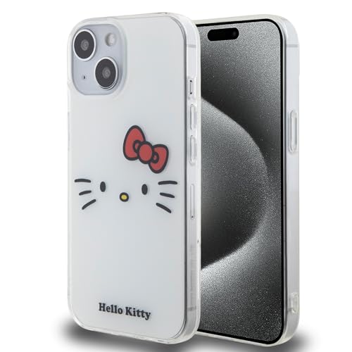 Mobile CG CG MOBILE Hello Kitty iPhone-Rückseite, Kitty Face, Weiß (iPhone 15)