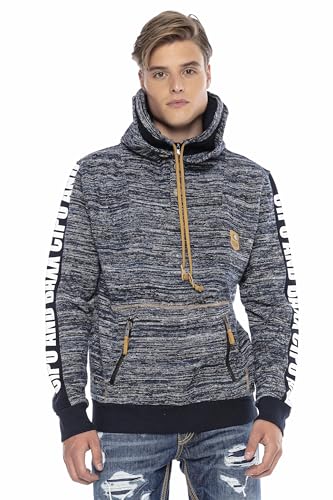 Cipo & Baxx Strickpullover, mit kuscheligem Schalkragen