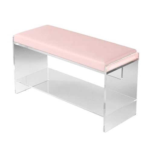 Schuhregal Schuhregal-Bank for den Eingangsbereich, Acryl-Schuhregal-Aufbewahrungsbank, bequeme Polsterbank, Schuh-Organizer, moderne Fußstütze, Hocker, Ottomane, Bank for Wohnzimmer, Flur, Schrank Sc