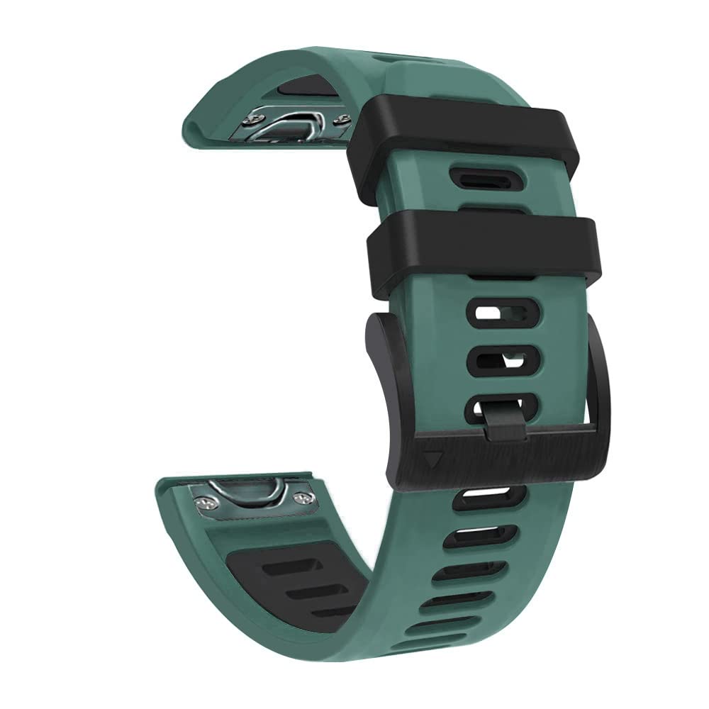 NEYENS QuickFit 26 22 mm Smart-Armbänder für Garmin Fenix 6 6X Pro 5 5X Plus 7 7X VERTIX 2 MK2 Silikonband Descent MK2i Smart-Armbänder, For Descent Mk1 Mk2 Mk2i, Achat