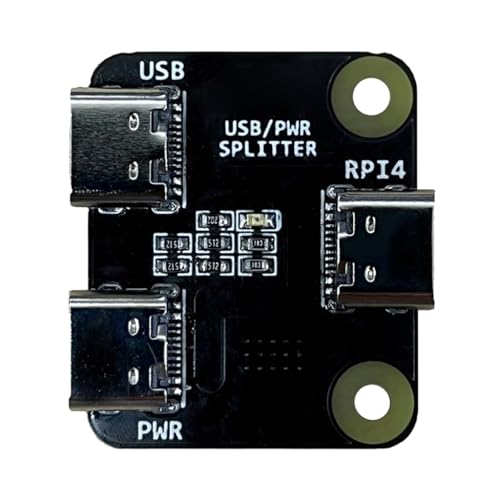 Qsvbeeqj USB-Stromverteiler-Splitter für RPI BliKVM und PiKVM Entwicklungsplatine für Fernbedienung Overtip Server