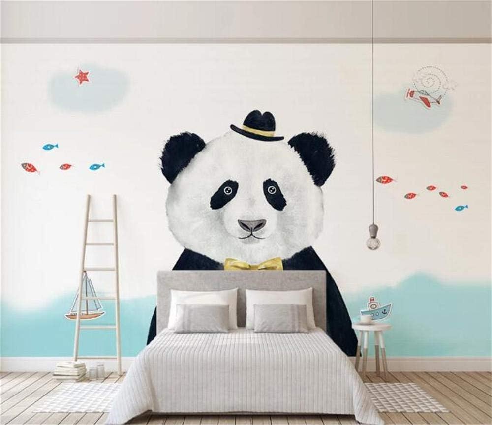 Tierischer Panda-Babyfisch 3D Tapete Poster Restaurant Schlafzimmer Wohnzimmer Sofa TV Dekorative Wand-430cm×300cm