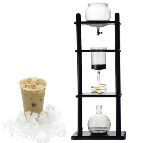 ROGHA Eiskaffee Cold Brew Drip Tower Kaffeemaschine Eiskaffeemaschine Cold Brew Dripper Eiskaffeemaschine 5-8 Tassen