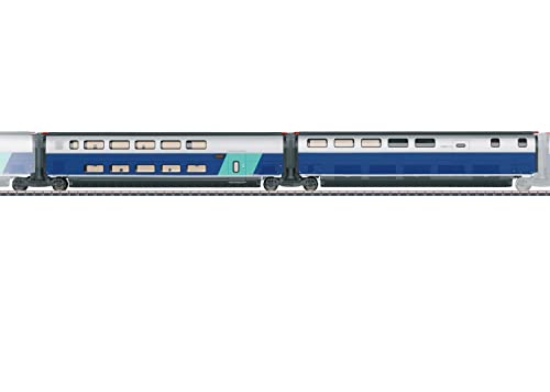 Märklin 043443 Ergänzungswagen-Set 3 zum TGV Euroduplex der SNCF, 2er-Set Set 3