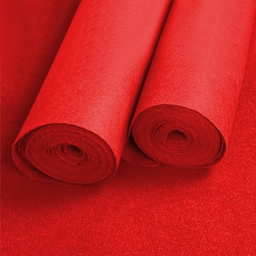 Rote Teppichläufer, 10 m, 20 m, 30 m, Hochzeits-Gangläufer, 2 mm, Event-Teppiche, Rolle, rutschfester Laufsteg-Teppich für Party, Kirche, Hochzeitsdekoration, Outdoor-Zubehör ( Size : 1.5x20m )