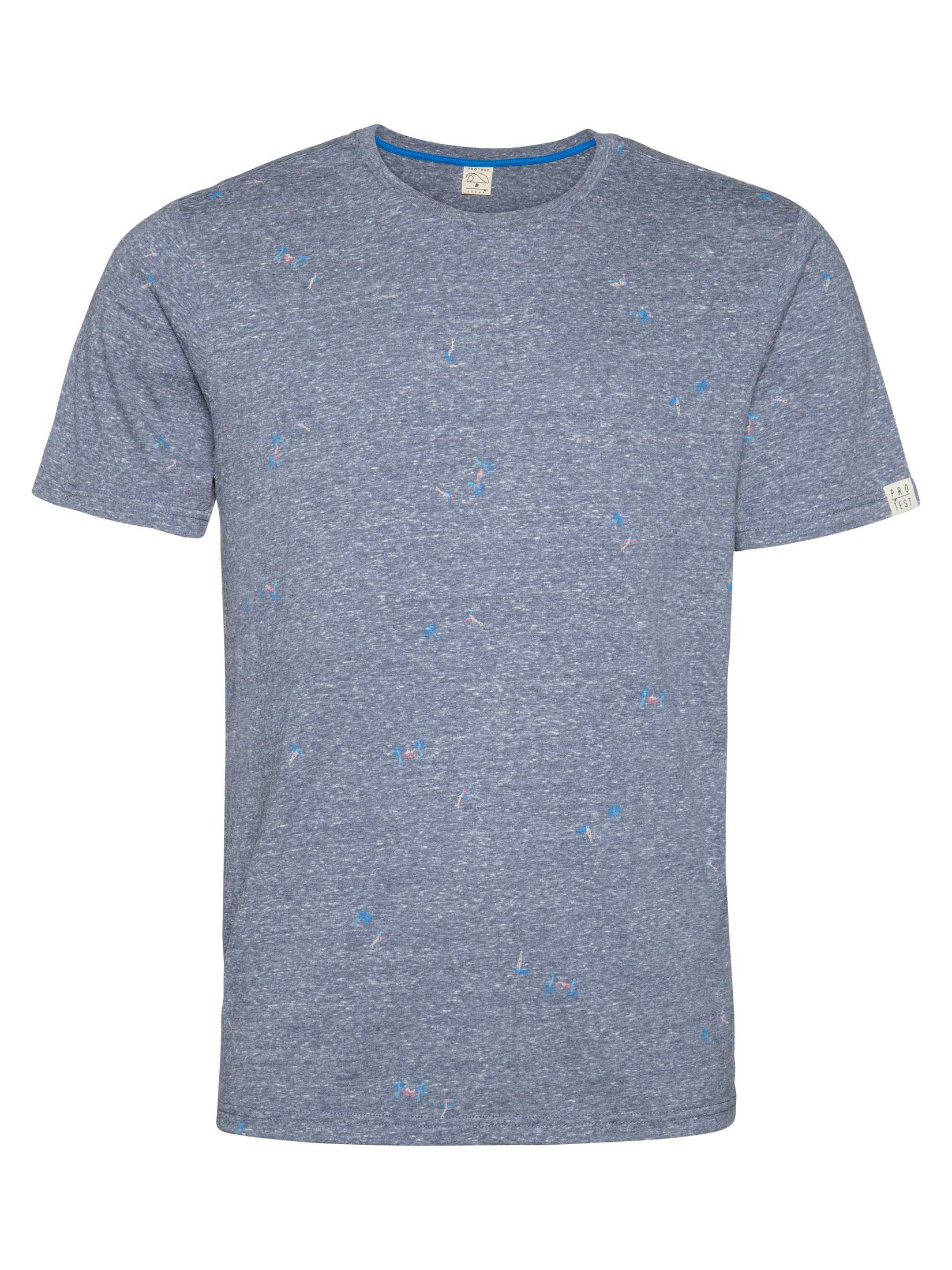 Protest Herren Tocco T-Shirt, Blau (Ground Blue), S