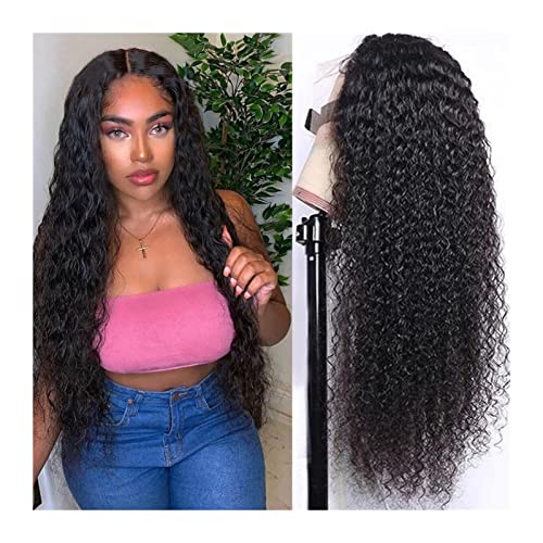 Gewellte Spitzenperücken 13X6 Transparente Wasserwelle Spitze Front Perücke Remy Human Hair Spitze Perücke Peruanische lockige menschliche Haare Spitze Perücken for Frauen 13x4 Spitze Frontal Perücke