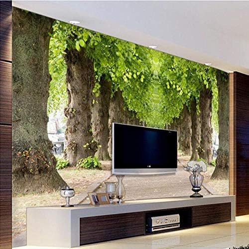 XLMING Natur Landschaft Waldweg Bilder 3D Tapeten Home Esszimmer Sofa Schlafzimmer Wohnzimmer TV Hintergrund-350cm×256cm