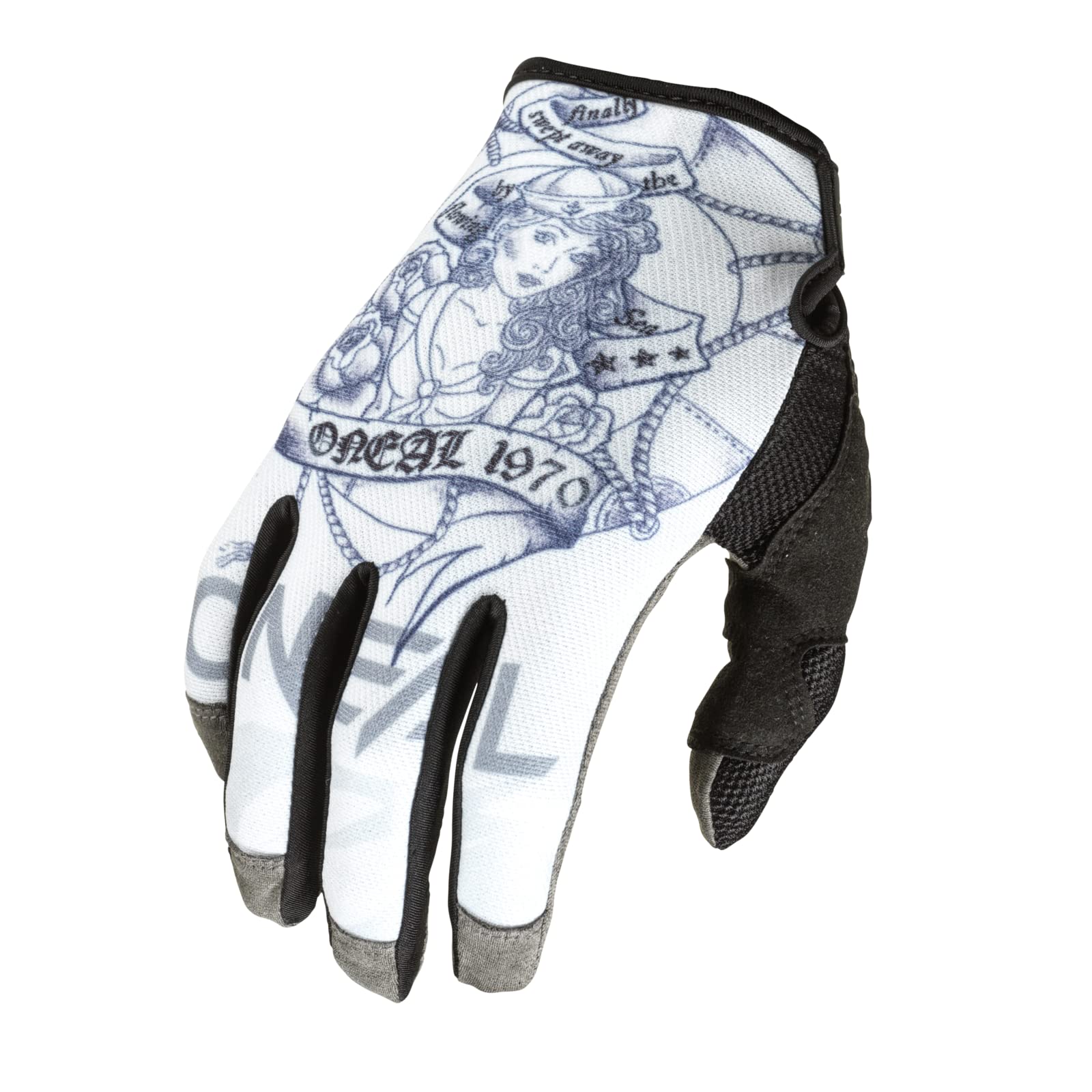 O'NEAL | Fahrrad- & Motocross-Handschuhe | MX MTB DH FR Downhill Freeride | Langlebige, Flexible Materialien, belüftete Nanofront-Handpartie | Mayhem Glove Sailor V.22 | Erwachsene | Weiß | Größe M