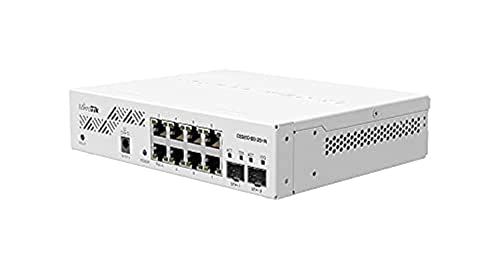 MikroTik CSS610-8G-2S+in Gigabit Ethernet Netzwerk-Switch (10/100/1000) Ethernet-Verbindung, unterstützt Stromversorgung über diesen Port (PoE) Weiß