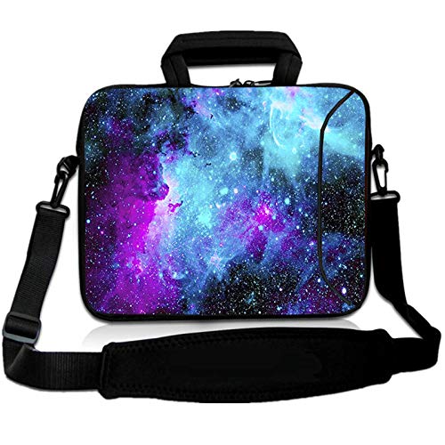 RICHEN 9,7 10 10,1 10,2 Zoll Messenger-Tasche mit Griff Zubehörtasche für 17,8 bis 25,9 cm Laptops/Notebook/ebooks/Kinder-Tablet/Pad (17,8 - 25,9 cm, Galaxy)