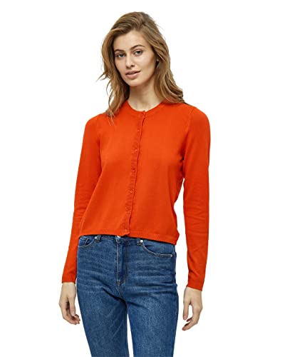 Peppercorn Tana Runden Hals Lange Ärmel Strickjacke Strickjacke Damen In Orange Herbst Cardigan Damen Größe L