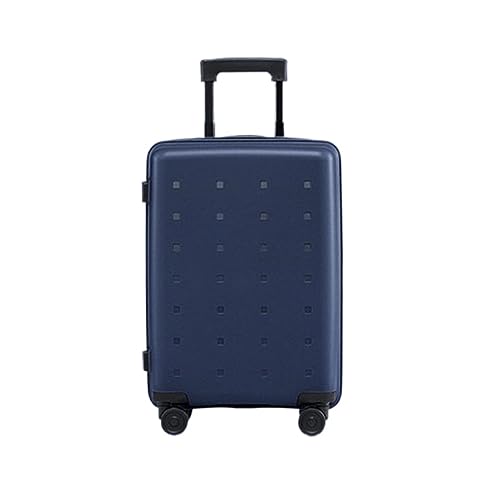 Habrur Rollkoffer Koffer Trolley Tragbare Koffer Mit Rollen, Hartschalenkoffer Mit Doppelreißverschluss Für Geschäftsreisegepäck Koffer Gepäck Reisekoffer (Color : Blu, Size : 20inch)