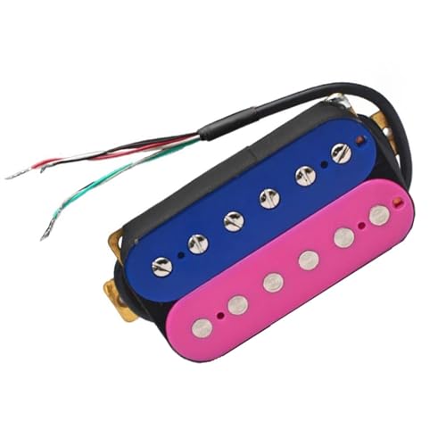 Deep Blue Purple E-Gitarre Humbucker Pickup Coil Spliting Pickup 4 Leiterkabel Single-Coil-Tonabnehmer (Color : Bridge)