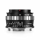 TT Artisan 23mm F/1.4 APS-C Objektiv Anschluss MFT Mount Silver manuelles Weitwinkelobjektiv für spiegellose Kameras TTAL2314MFTS Silber