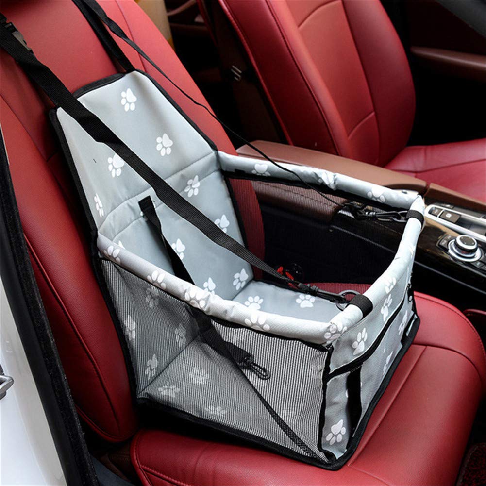 Autositz Hund Hundeautositz Hundesitz Pet Booster Seat Haustier Autositz Hundezubehör Hund Reisesitz für Auto Hundereiseträger Welpenautositz Gray