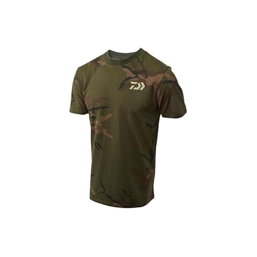 Daiwa Carp Camo T-Shirt Gr. M Angelshirt Anglershirt T-Shirt für Angler