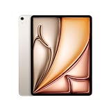 Apple 13" iPad Air (M2): Liquid Retina Display, 256 GB, 12 MP Querformat Frontkamera/12 MP Rückkamera, WLAN 6E und 5G Mobilfunk mit eSIM, Touch ID, Batterie für den ganzen Tag – Polarstern