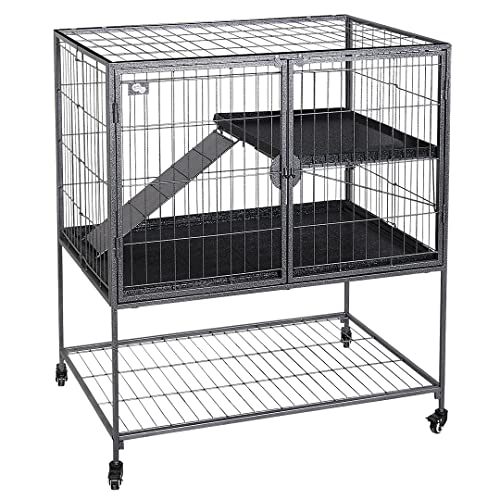 duvoplus, Loft Benny für Frettchen und Ratten, 91,5 x 61,5 x 104 cm, Schwarz, Nagetiere, Schwarz