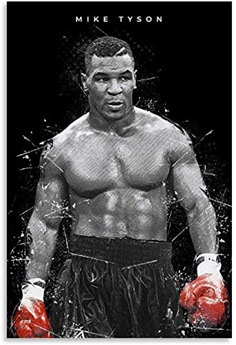 5D Diamant Painting Set FüR Erwachsene Und Kinder Mike Tyson Boxen Wallpaper DIY Diamond Painting Kristall Strass Diamant Stickerei GemäLde 11.8"x15.7"(30x40cm) Kein Rahmen