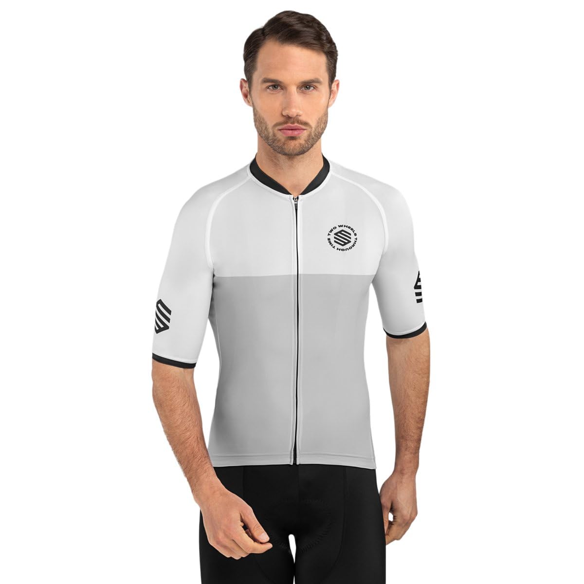 SIROKO - Radtrikot M2 Granfondo - XL - Weiß/Grau