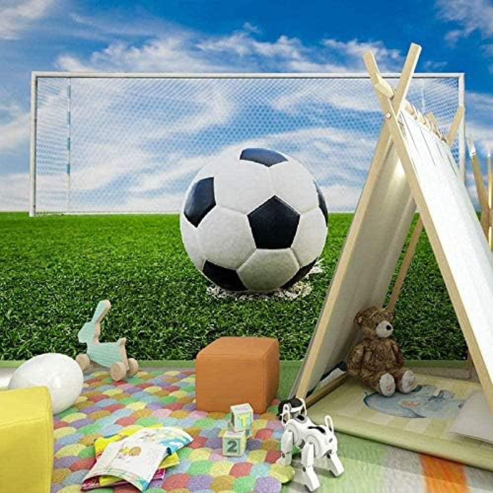 Ein Fußball 3D Tapeten Wanddekoration Fototapete Sofas Wohnzimmer Wandbild Schlafzimmer-400cm×280cm