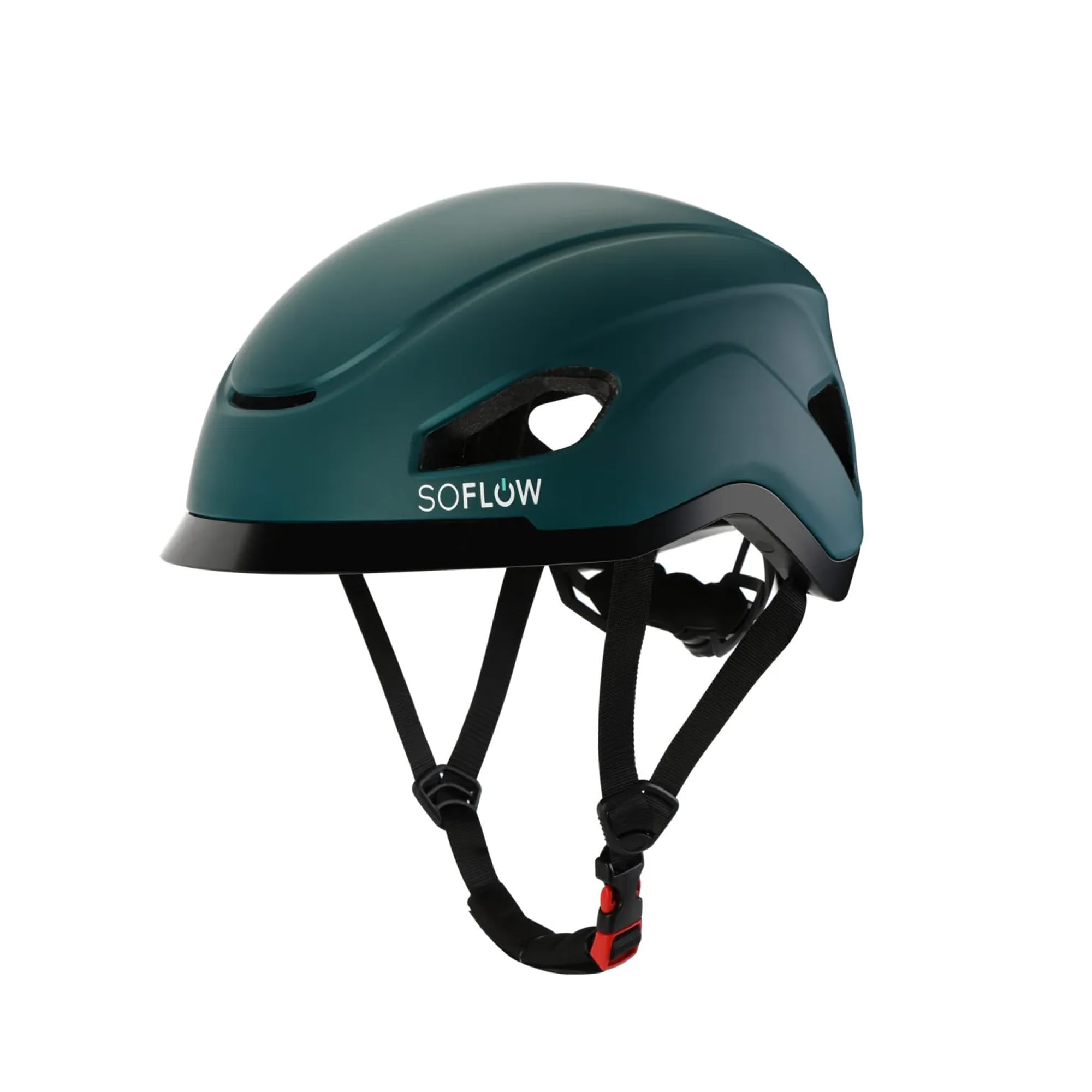 SoFlow Safe 'N' Drive Helm für Fahrräder, E-Scooter und Skateboards (Unisex, 55.5-59 cm, Türkis)