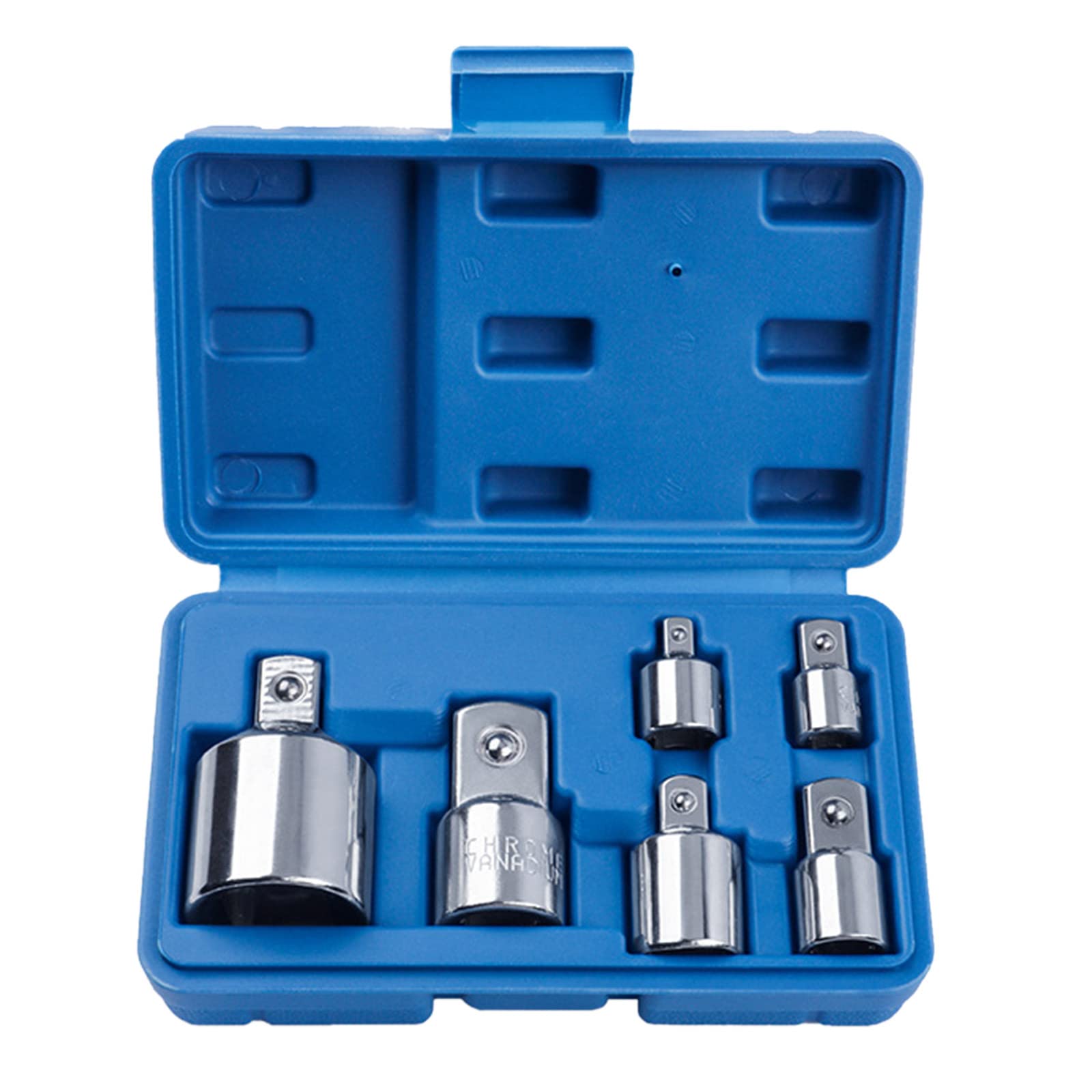 6 tlg Stecknuss Adapter & Reduzierstück Set 1/4 Zoll 3/20.3 cm & 1/2 Zoll Ratsche/Stecknuss Set Verlängerung Umbau Set Aufbewahrung