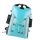 LIbgiubhy Trocken-Rucksack, wasserdicht, schwimmend, 30 l, wasserdichter Rucksack mit Seitentasche, wasserdichte Tasche für Kajakfahren, Bootfahren