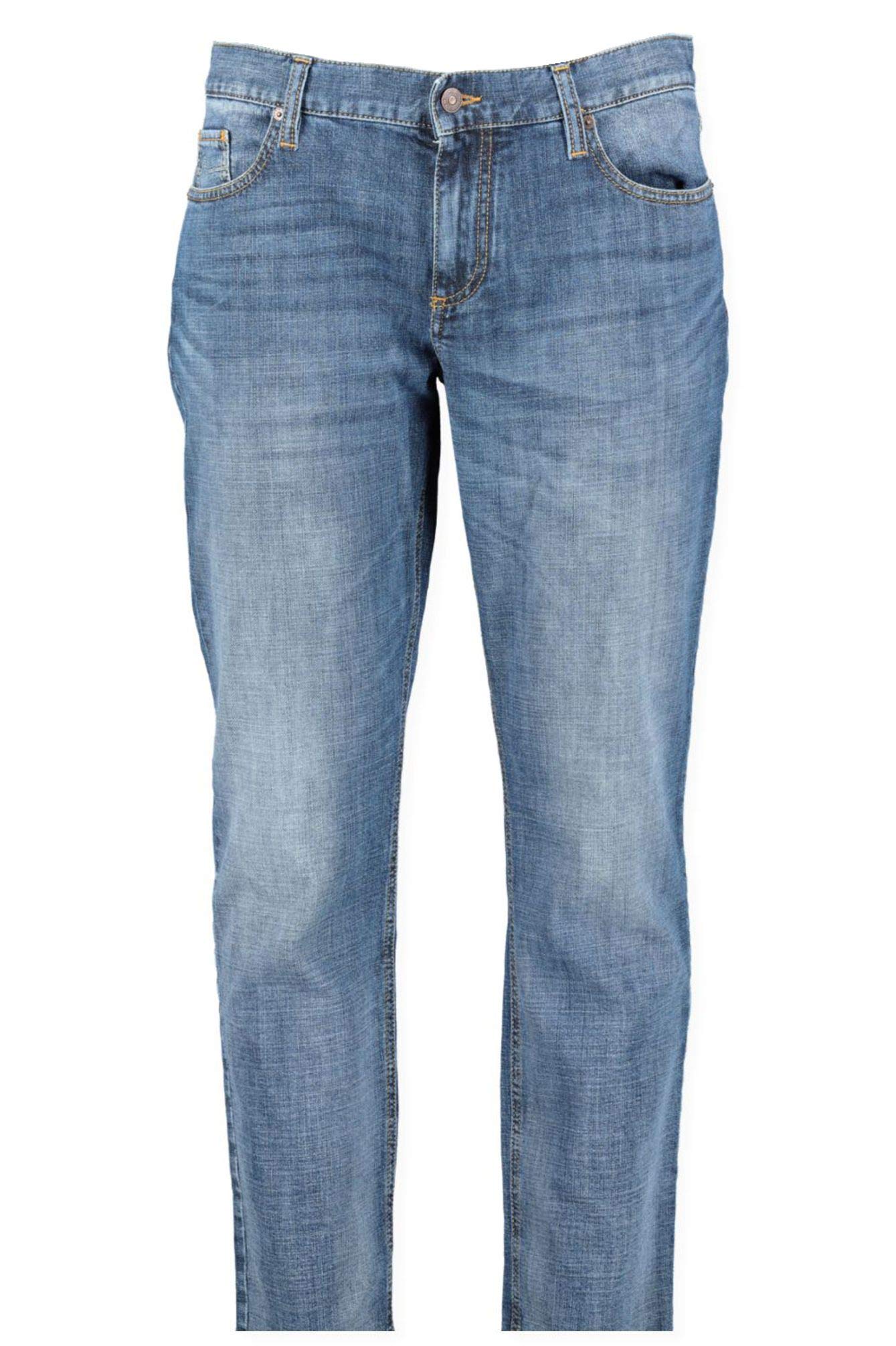 ALBERTO Regular Slim Fit Jeans Mittelblau