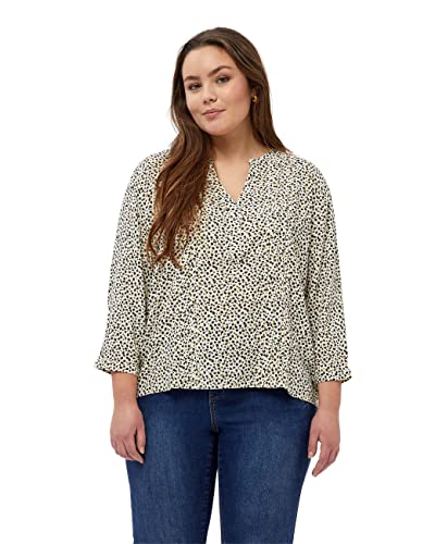 Peppercorn ,Women's ,Caisa Curved Blouse, 0023P SEEDPEARL CREAM PR ,18