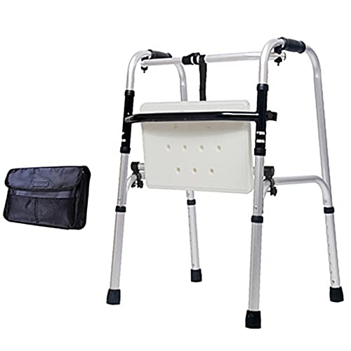 Rollator Walker Mit Sitz,Aufbewahrungstasche Und Langlebigem,leichtem,faltbarem,verstellbarem,leichtem Standard-Walker,passend Für Senioren