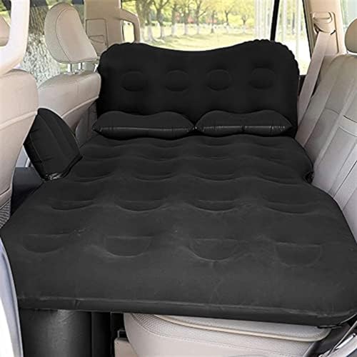 GLILAR Auto Luftmatratze Reisebett Aufblasbare Auto-Luftmatratze Auto-Campingbett Isomatte Mit Auto-Luftpumpe Kissen Autozelt SUV Limousine Für Pickup Rückenlehne Für Sitz(Black)