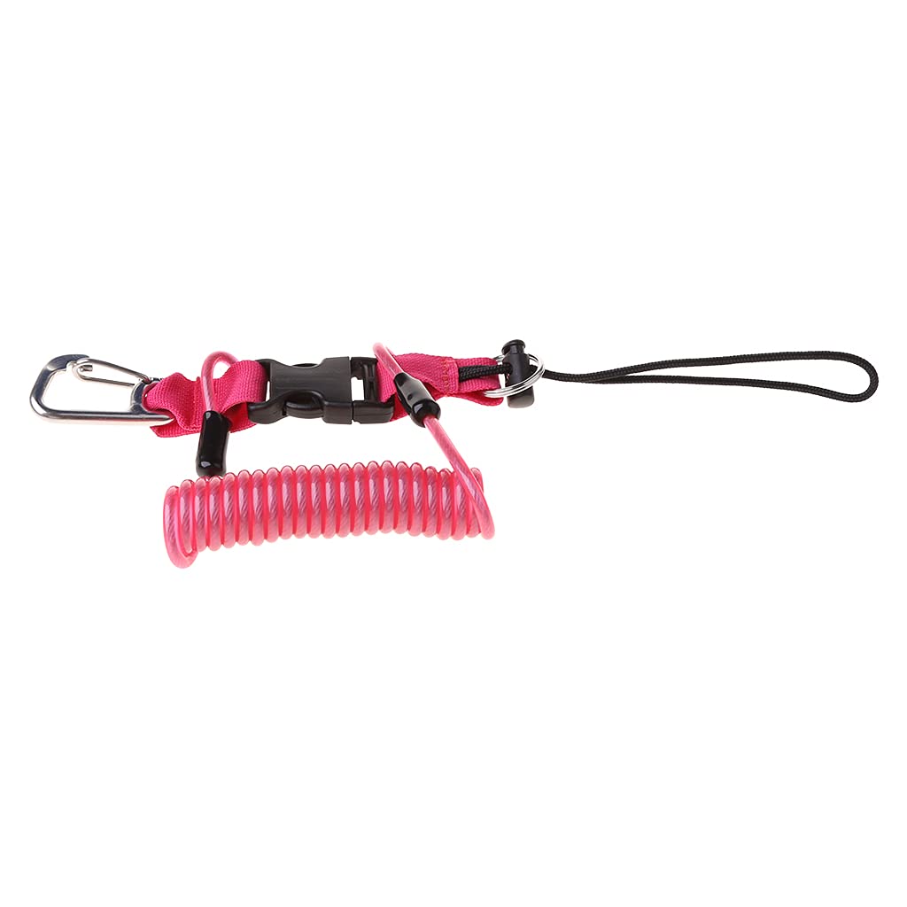 LIbgiubhy Unterwasser-Tauchspule Kamera Licht Taschenlampe Lanyard Clip Schnallen Federgurt