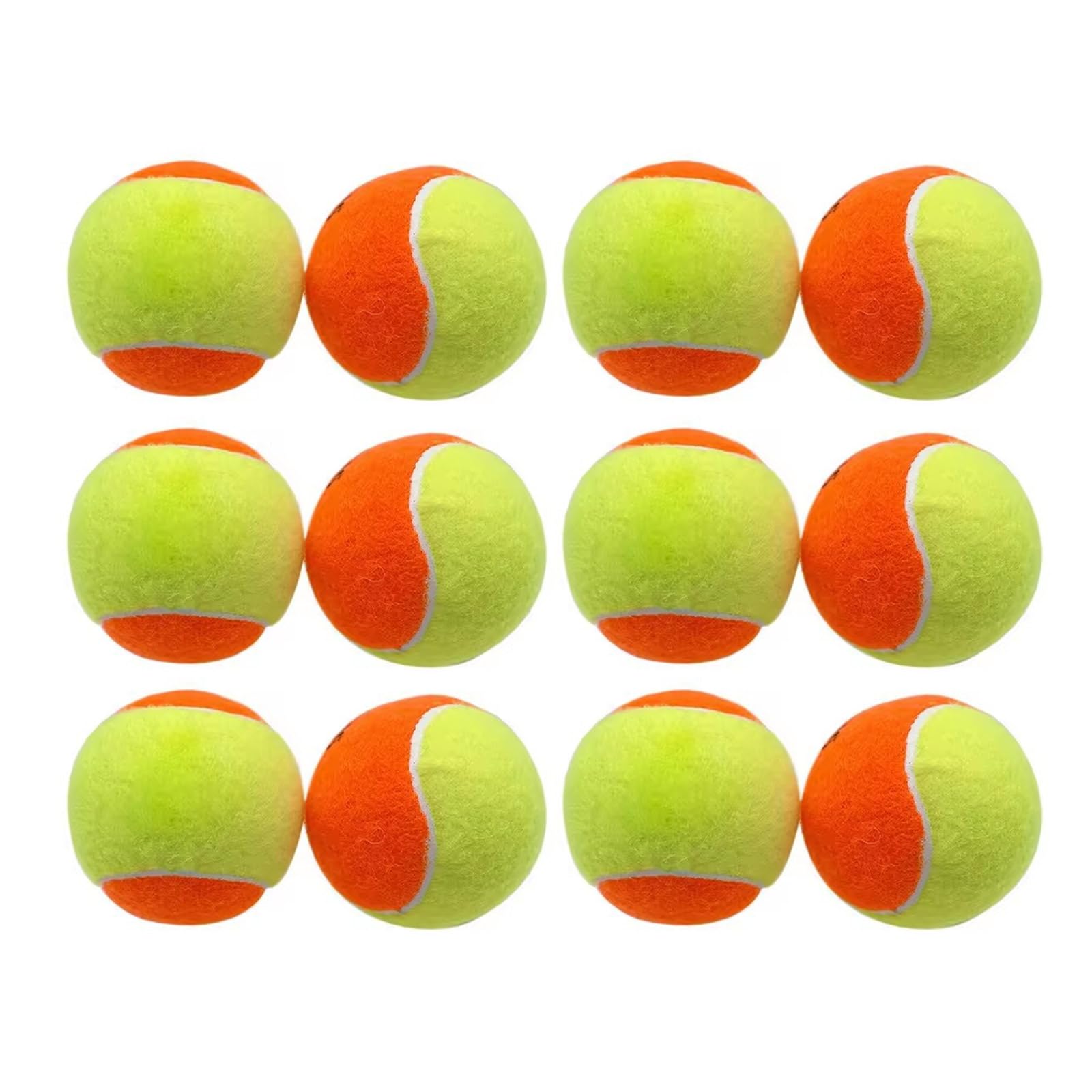 JTQYFI 12 Stücke Trainings Praxis Strände Tennis Sport Gummi Tennis Hohe Elastizität Auswirkungen Widerstand Tennis Für Anfänger Zug