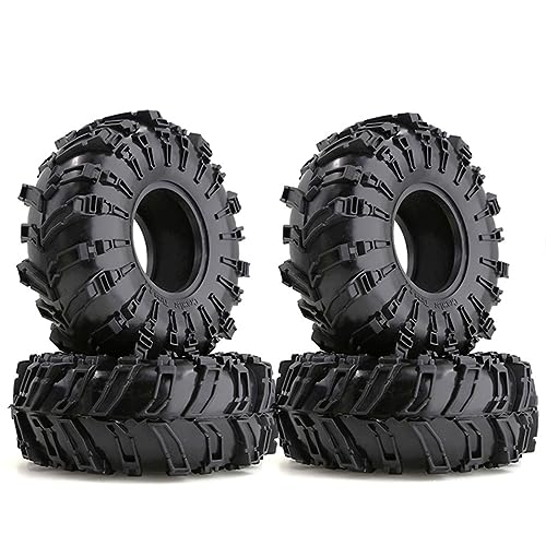 GAOINTELL Gummireifen Rad Reifen Mud Grapplers Crawler Reifen 4PCS Modellautozubehör Für 1:10 4WD Crawler SCX10 TRAX4/6 Zubehör Zubehör Und Teile Drift Crawler Zubehör Maßstab 1:10