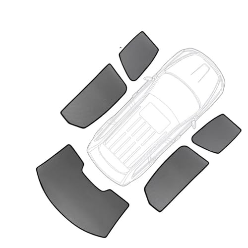 Sonnenschutz Für Benz Für GLA Für EQA 2020-2024 Seitenfenster Sonnenschutzvisier Auto-Sonnenschutz Vorne Hinten Windschutzscheibenrahmen Vorhänge Schild Auto Sonnenschutz(5pcs)