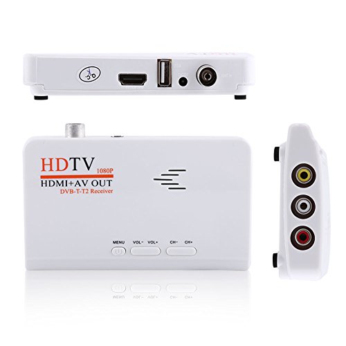 Queen.Y 1080P Hd Hdmi Dvb-T2 Tv Box Tuner Empfänger Konverter Fernbedienung ohne Vga Port