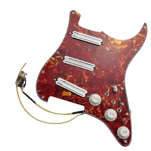 Schlagbrett-Tonabnehmer Upgrade Loaded SSS Schlagbrett-Tonabnehmer-Set, Multifunktionale Mini-Humbucker-Tonabnehmer, Verkabelung, Geeignet Für Gitarre (Color : 10)