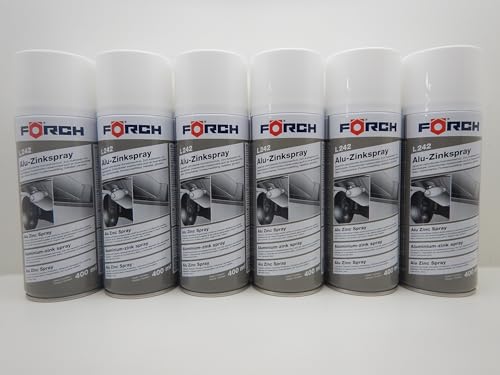 FORCH 6x ALU ZINK ZINKSPRAY L242 ROST KORROSIONSSCHUTZ PUNKTSCHWEIßFÄHIG 400ML