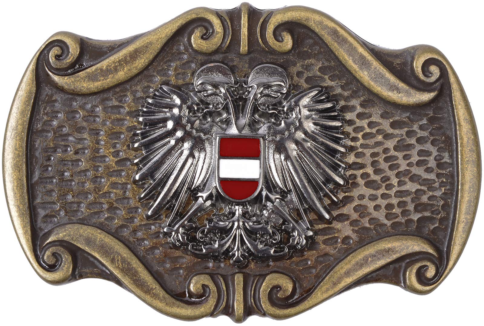 Österreich Adler - Bundesadler Wappen Gürtelschnalle : Landeswappen - Trachten Gürtel-Schliesse 40 mm