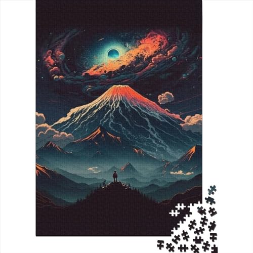 Mount Fuji, Japan Puzzles für Erwachsene und Jugendliche 1000 Teile Puzzles für Erwachsene Puzzles für Erwachsene Lernspiel Herausforderungsspielzeug (Größe: 75 x 50 cm)