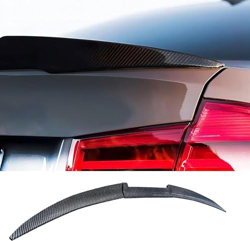 Auto Heckspoiler Spoiler für BMW 3 Series F30 2012-2018, Auto Kofferraum Heck Spoiler Heckflügel Lippe Spoiler Heckspoiler Car Tuning Accessories,2 Carbon Fiber Look