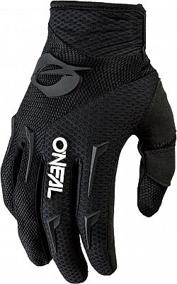 O'NEAL | Fahrrad-Handschuh Motocross-Handschuh | MX MTB DH FR Downhill Freeride | Langlebige, Flexible Materialien, belüftete Handinnenfäche | Element Glove | Kinder | Schwarz Weiß | Größe L