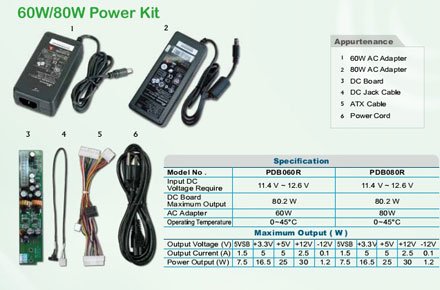 Morex PDB080R (80W Power Kit mit DC Netzteil)