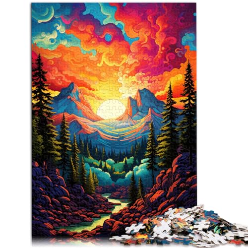 Puzzles für den farbenfrohen Yosemite-Nationalpark, 1000 Puzzles für Erwachsene, 1000-teiliges Holzpuzzle für Puzzles, lustige Puzzles für die ganze Familie (50 x 75 cm)