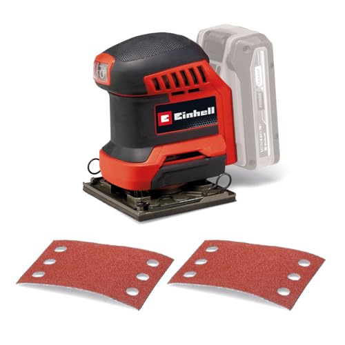 Einhell Akku-Faustschleifer TE-OS 18/113 Li-Solo Power X-Change (18 V, Schwingschleifer, 1,8 mm Schwingkreis, inkl. 2x Schleifpapier P120, ohne Akku)