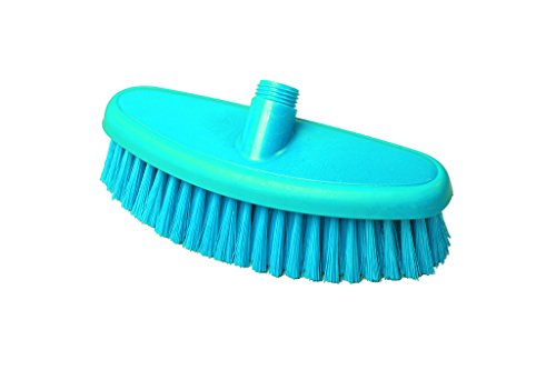 Maya Professional Tools 44104-2 Waschbürste FBK/Lebensmittelhygiene mit weichen geschlitzten Borsten, Wasserdurchlauf, 265 mm x 90 mm, Blau